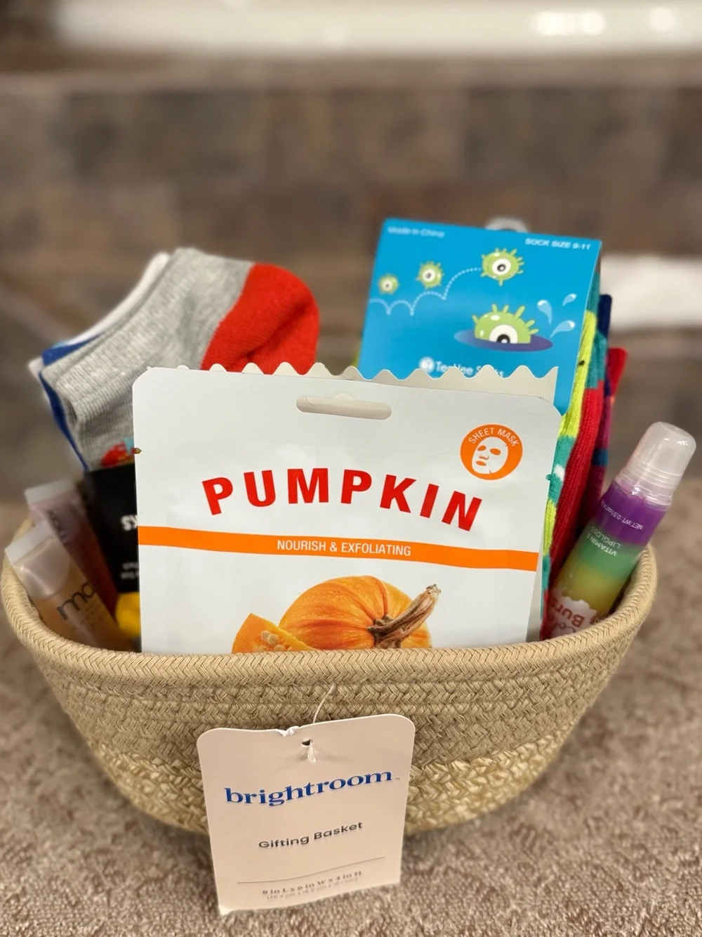 Gift Basket with crew socks and low rise total 10 pairs of Socks